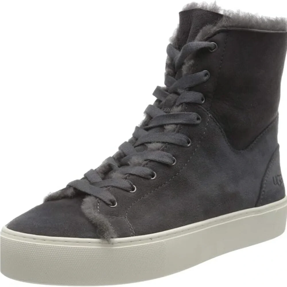 UGG Women's Charcoal High-Top Sneakers - Picture 1 of 9